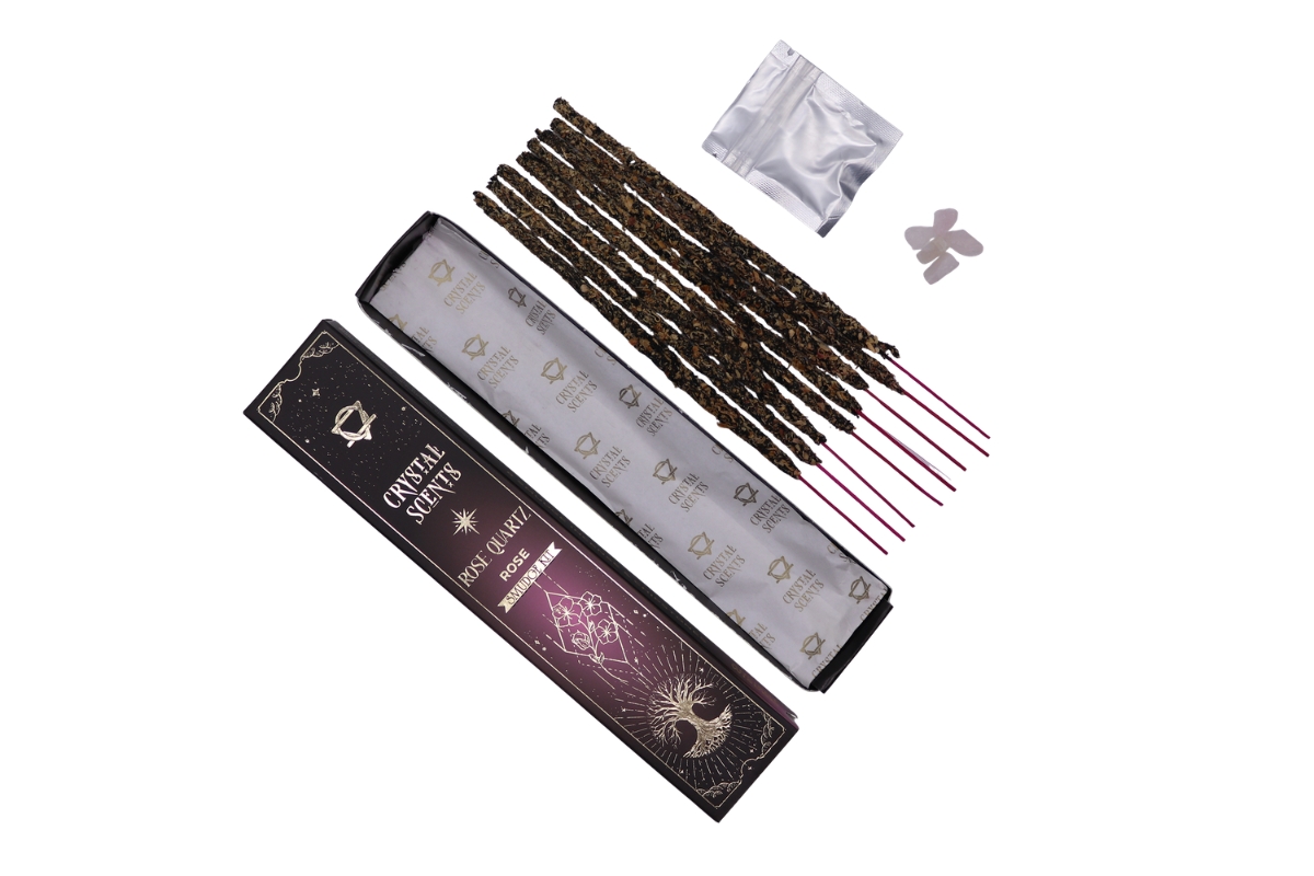 Smilkalai su kristalais rožinis kvarcas